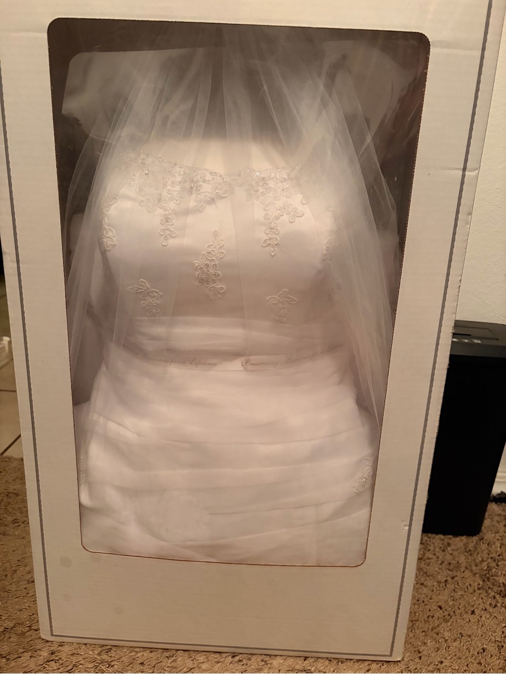 White Bridal Dress Decorative Display - Home Accents